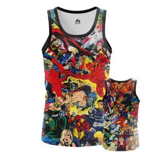 Merch Men'S Tank Marvel World All Superheros Vest