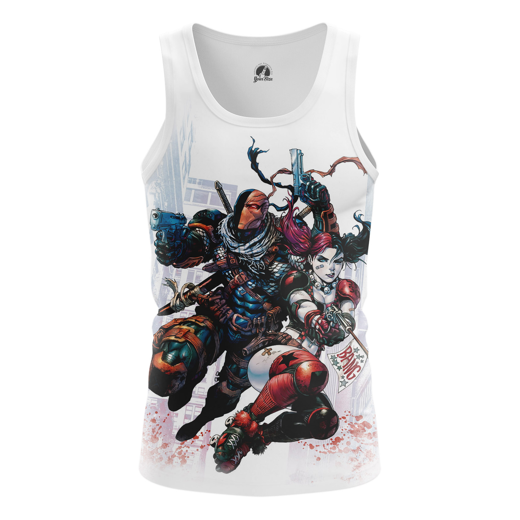 Collectibles Men'S Tank Deathstroke And Harley Comics Vest