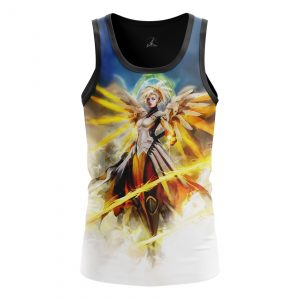 Men’s t-shirt Mercy Angel Gaming Games Overwatch Idolstore - Merchandise and Collectibles Merchandise, Toys and Collectibles
