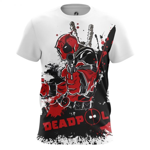 Deadpool Men's T-shirt On White - Idolstore - Merchandise And Collectibles