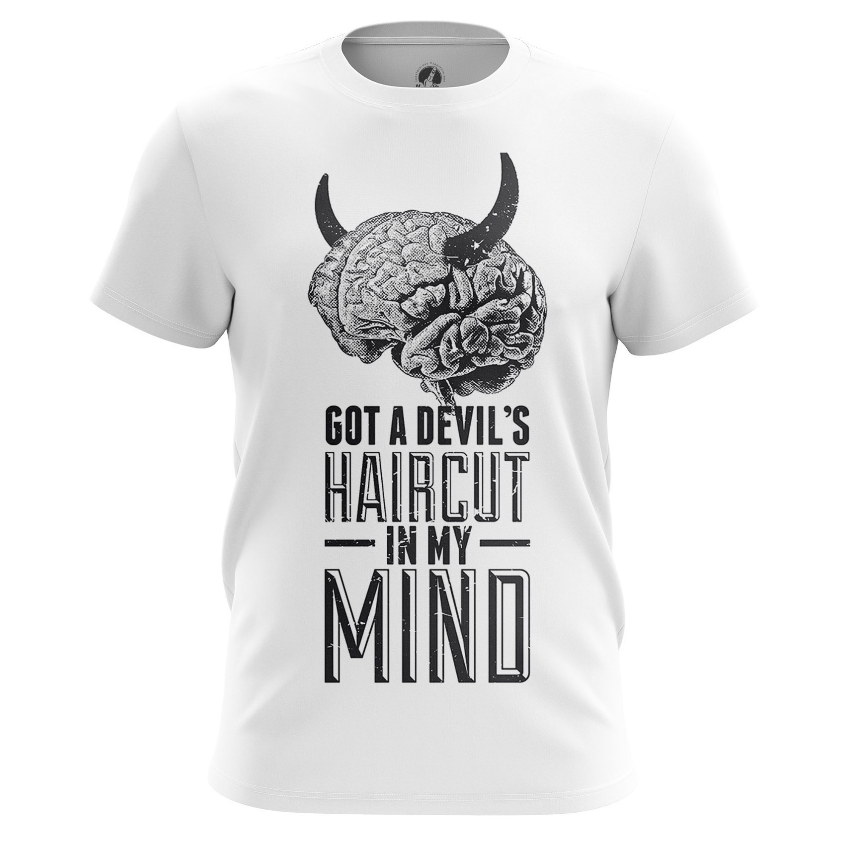 Merch Men'S T-Shirt Devils Haircut Satan Phrase