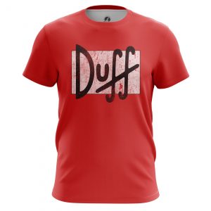 Merchandise Men'S T-Shirt Duff The Simpsons Cartoon Art