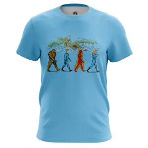 Merch Men'S T-Shirt Fantastic Four Blue