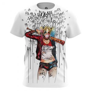 Men’s long sleeve Harley Quinn Suicide Squad White Idolstore - Merchandise and Collectibles Merchandise, Toys and Collectibles