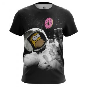 Merchandise Men'S T-Shirt Space Donut The Simpsons