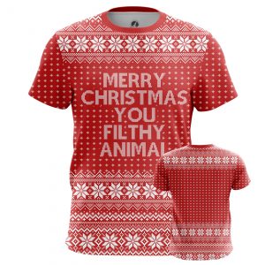 Merchandise Men'S T-Shirt Merry Christmas Filthy Animal Fun