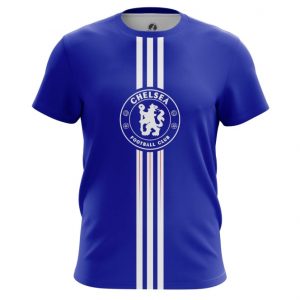 Merch Chelsea Fc T-Shirt Stripes Blue Logo