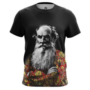 Merch Men'S T-Shirt Leo Tolstoy Russian Writer