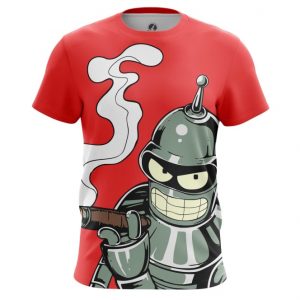 Merch Men'S T-Shirt Bender Futurama Robot
