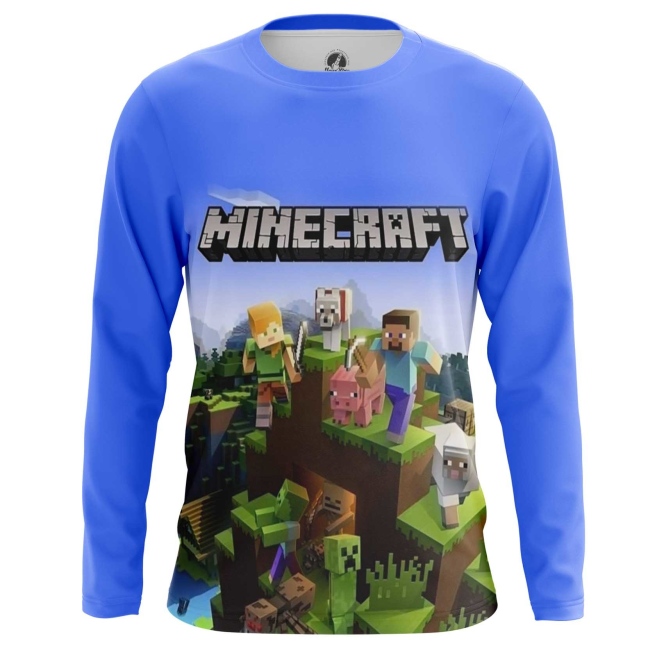 Long Sleeve Minecraft Pattern Fan Art Kids - Idolstore - Merchandise ...