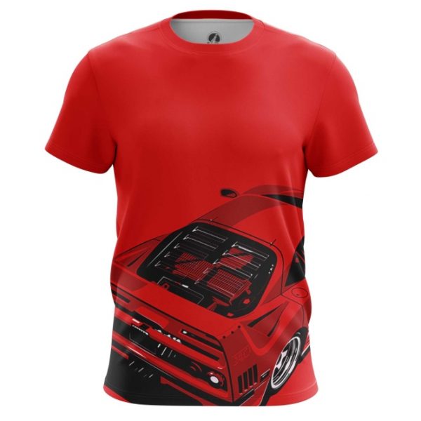 Men S T Shirt Ferrari Car Logo Emblem Red Idolstore