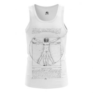 Merch Tank Vitruvian Man Leonardo Da Vinci Fine Art Artwork Vest