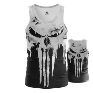 Merchandise Tank Punisher Skull Logo Full Body Print Inspired Clothing Vest