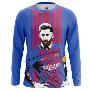 Collectibles Men'S Long Sleeve Messi Barcelona Art Illustration