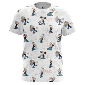 Collectibles Men'S T-Shirt Popeye Sailor Art Pattern