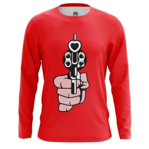 Long sleeve Revolver Love Gun Hearts Bullets Pop art Idolstore - Merchandise and Collectibles Merchandise, Toys and Collectibles 2