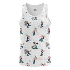 Collectibles Tank Popeye Sailor Art Pattern Vest