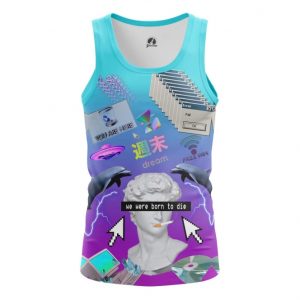 Tank Vaporwave 90s Inspired Art Lo Fi Web Vest Idolstore - Merchandise and Collectibles Merchandise, Toys and Collectibles 2