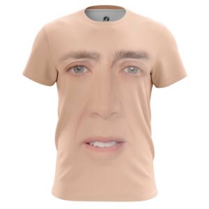 Merchandise Men'S T-Shirt Nicolas Cage Face Art Meme Fun