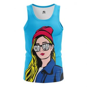 Tank Pop Gal Girl Hipster Pop Art Illustration Inspired Vest Idolstore - Merchandise and Collectibles Merchandise, Toys and Collectibles 2