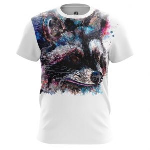 Collectibles Men'S T-Shirt Raccoon Art Picture