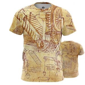 Collectibles Da Vinci T-Shirt Inventions Leonardo Fine Art