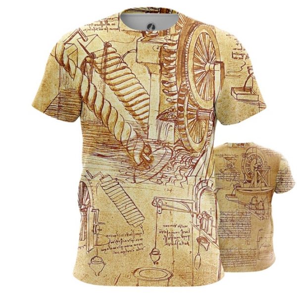 Buy T Shirt Inventions Leonardo Da Vinci Fine Art Artwork Idolstore