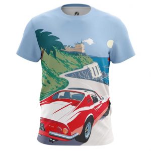 Collectibles Men'S T-Shirt Ferrari Car Logo Emblem Cote D'Azur
