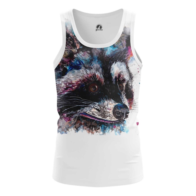 Collectibles Tank Raccoon Art Picture Vest