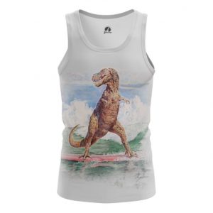 Tank Surf T-rex Dinosaur Surfing Inspired Art Vest Idolstore - Merchandise and Collectibles Merchandise, Toys and Collectibles 2