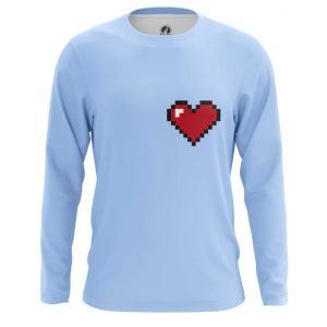 Merchandise Long Sleeve 8 Bit Heart Pixel Inspired Nintendo
