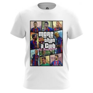 Collectibles Men'S T-Shirt Fc Barcelona Gta Inspired More Than A Club