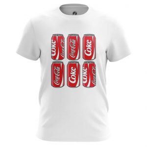 Merch Men'S T-Shirt Coca Cola Steel Cans