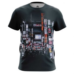 Merch Men'S T-Shirt Megapolis Urban Illustration Big City