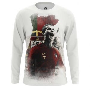 Men’s long sleeve Cristiano Ronaldo Illustration Fan art Idolstore - Merchandise and Collectibles Merchandise, Toys and Collectibles 2