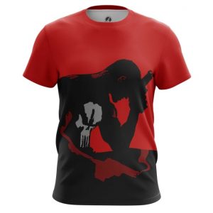 Merch T-Shirt Punisher Black Red Art Inspired