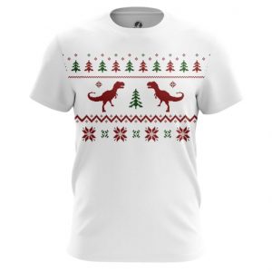 Collectibles T-Shirt Dinosaurs Pattern Christmas