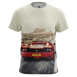 Collectibles Men'S T-Shirt Ferrari Car Logo Emblem Valley Of Monuments