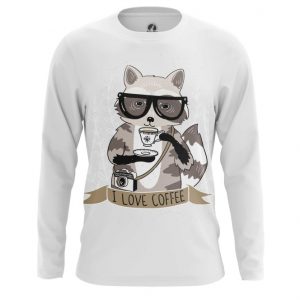 Long sleeve Raccoon Hipster Art Picture Idolstore - Merchandise and Collectibles Merchandise, Toys and Collectibles 2