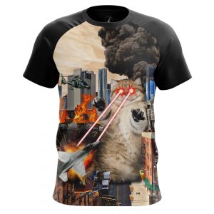 Merch Men'S T-Shirt Catastrophe Cat Crash Fun