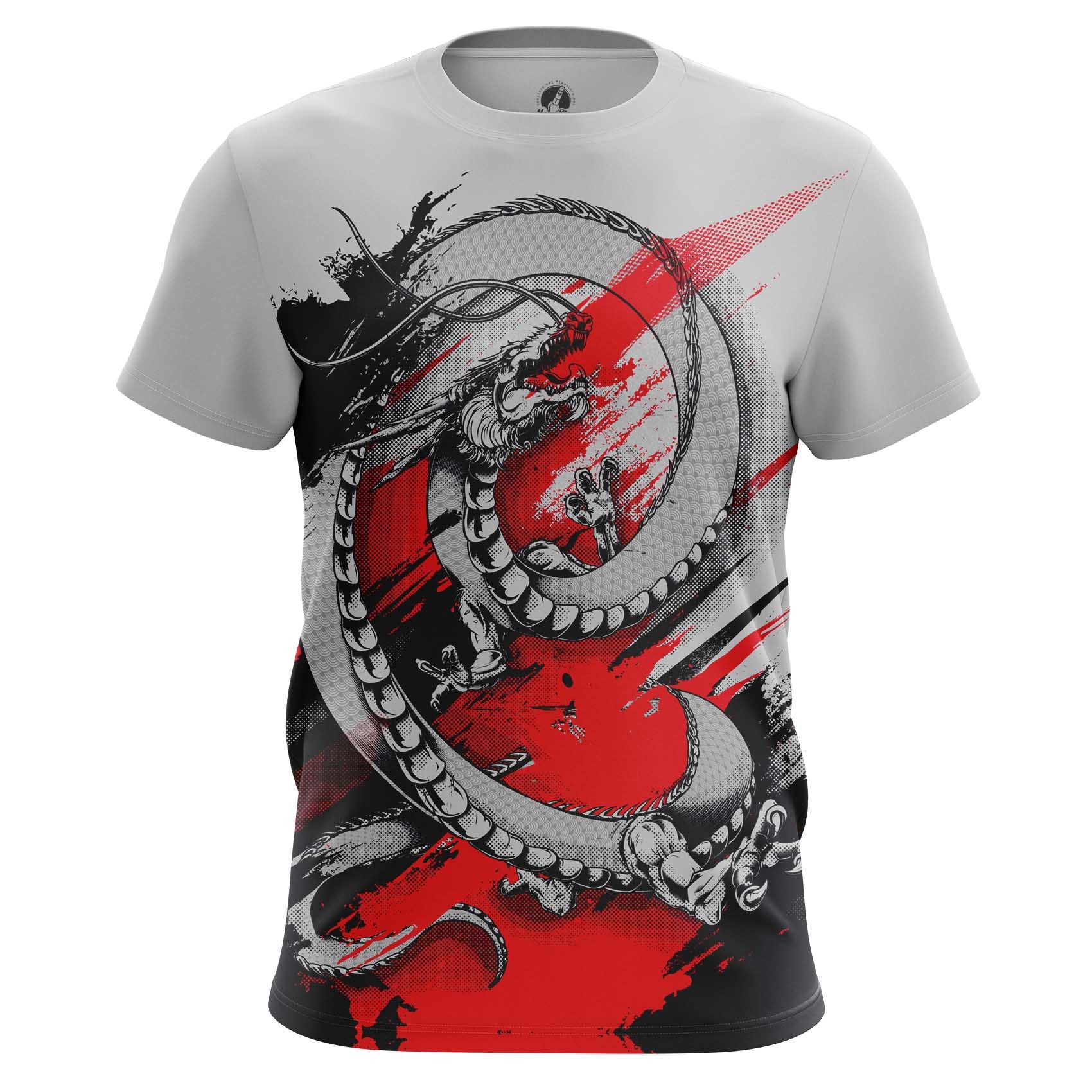 Chinese Dragon Sublimation T Shirt Short sleeve men\u2019s and women's unisex t-shirt