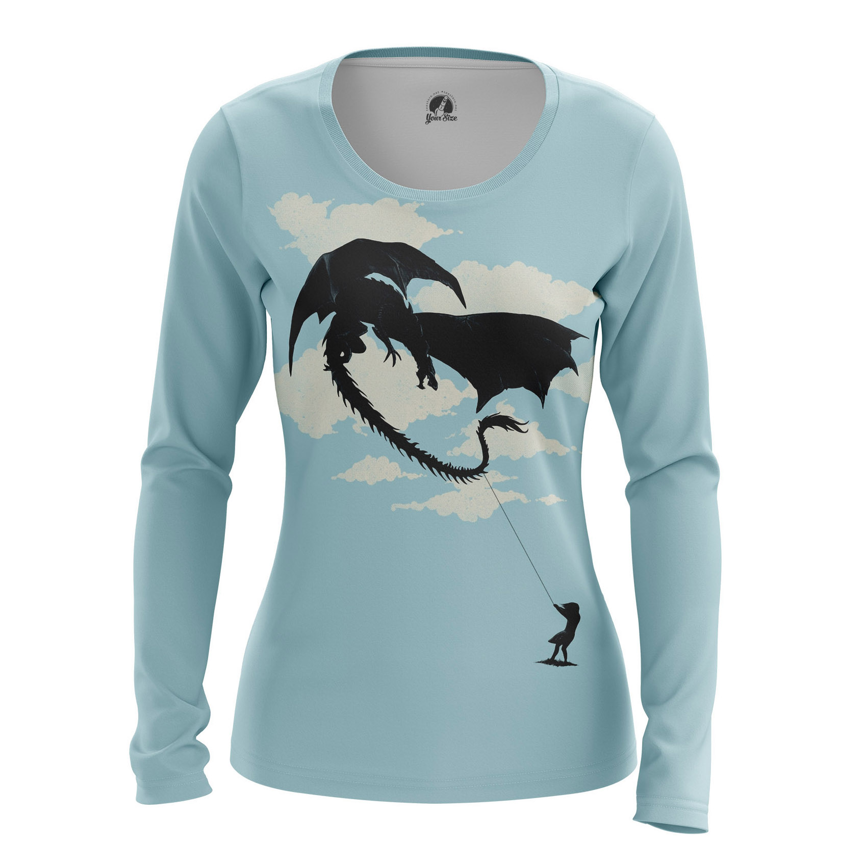 Women’s long sleeve Dragon Kite Fun Fantasy Idolstore - Merchandise and Collectibles Merchandise, Toys and Collectibles 2