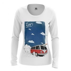 Women’s long sleeve Go surf Surfing hippie van Volkswagen Idolstore - Merchandise and Collectibles Merchandise, Toys and Collectibles 2