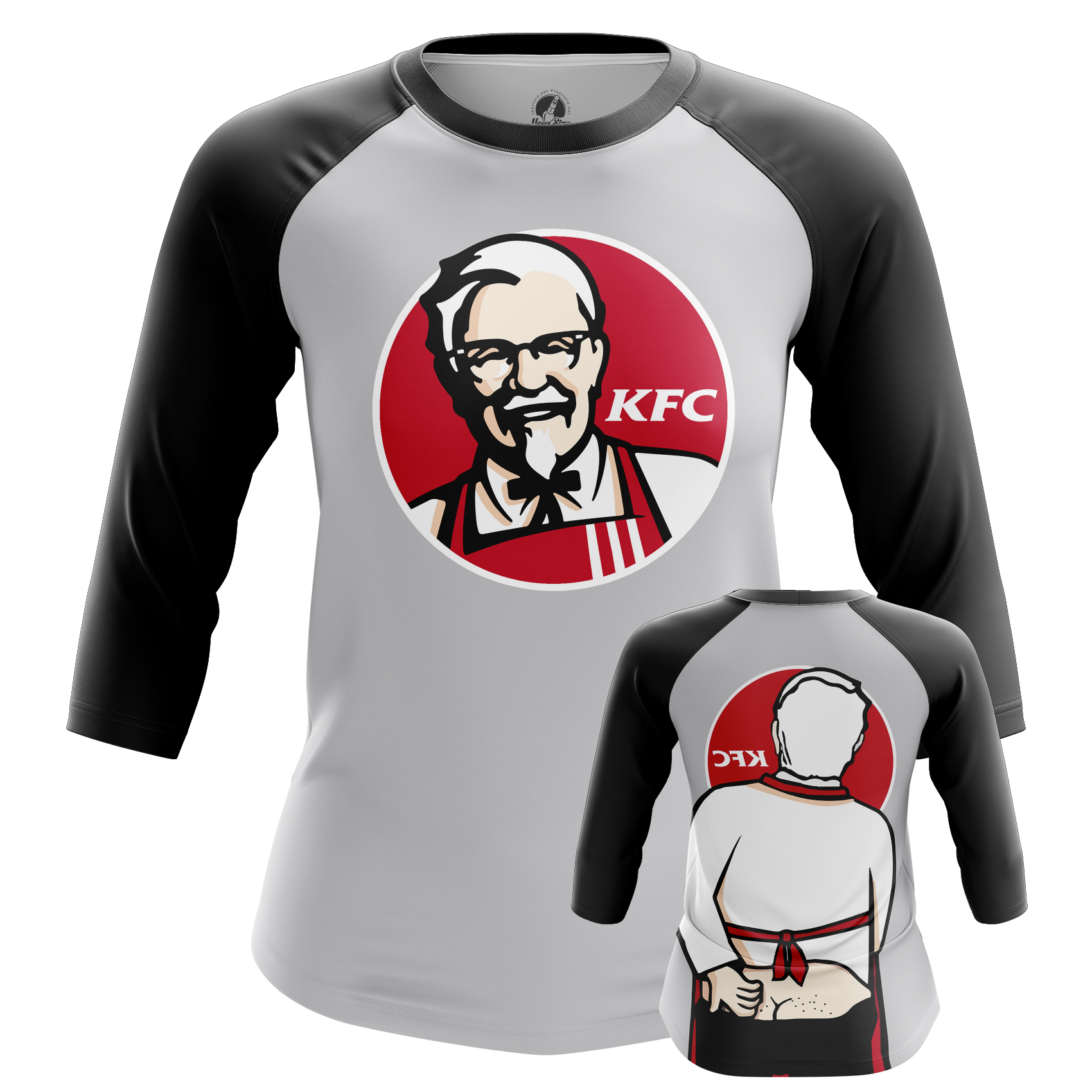 Women's Raglan KFC S Colonel Sanders - Idolstore - Merchandise And ...