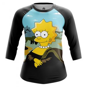 Merchandise Women'S Raglan Mona Lisa Simpsons