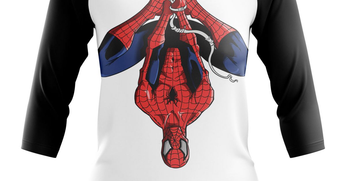 Women's Raglan Spiderman Spider-man - Idolstore - Merchandise And ...