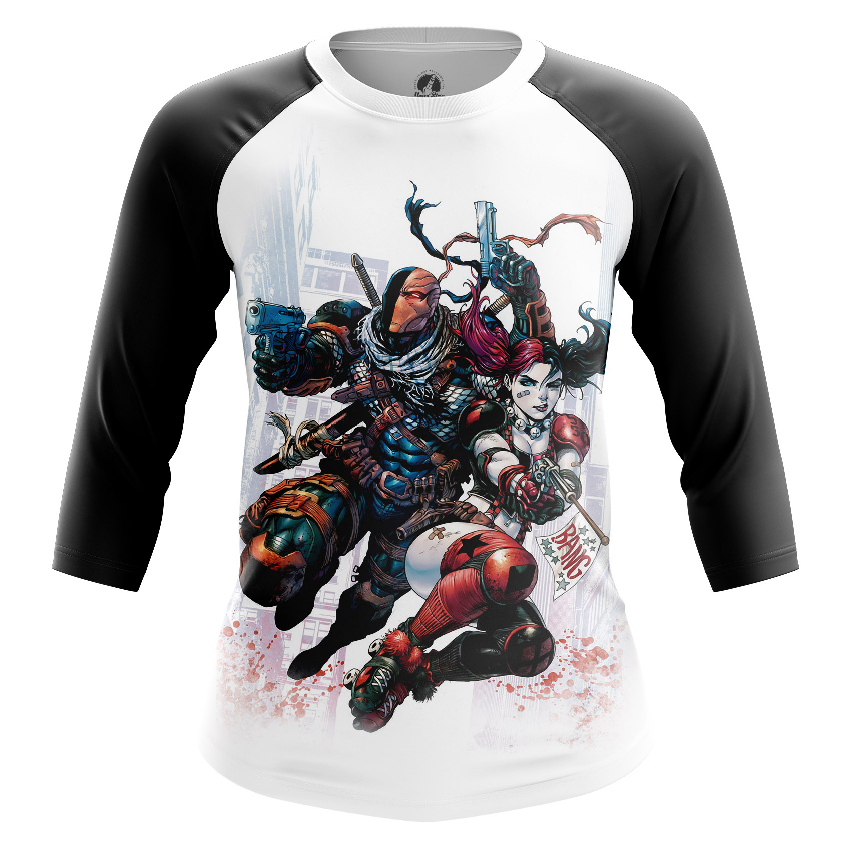 Collectibles Women'S Raglan Deathstroke And Harley