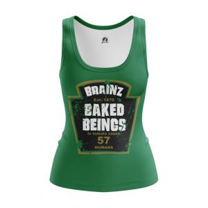 Women’s tank Brainz Brains Beans Baked Vest Idolstore - Merchandise and Collectibles Merchandise, Toys and Collectibles 2
