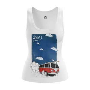 Women’s t-shirt Go surf Surfing hippie van Volkswagen Idolstore - Merchandise and Collectibles Merchandise, Toys and Collectibles