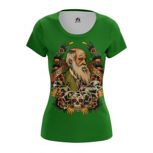 Women’s t-shirt Charles Darwin Tattoos Prints Pattern Idolstore - Merchandise and Collectibles Merchandise, Toys and Collectibles 2